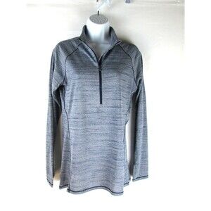 Under Armour Fitted Anti-Odor Blue 1/2 Zip Women M Long Sleeves 28-705